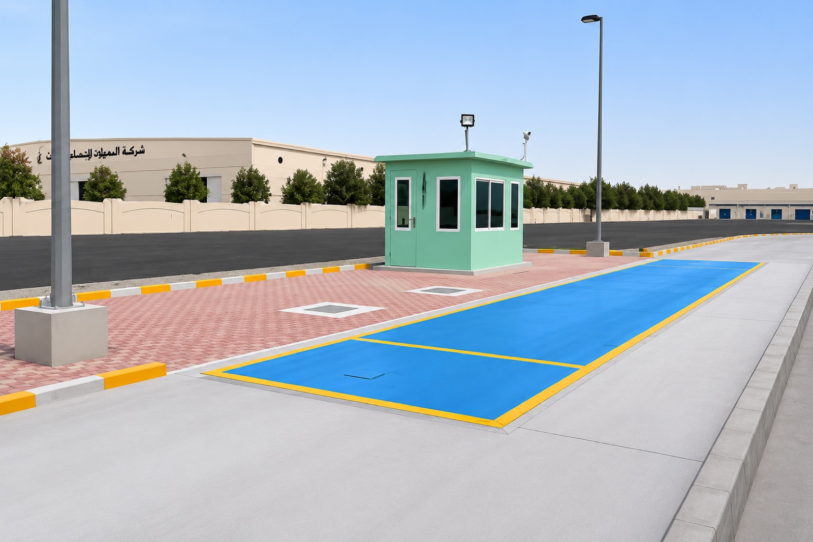 Industrial pit-type weighbridge