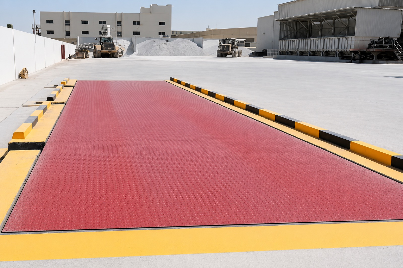 Pit-type weighbridge platform