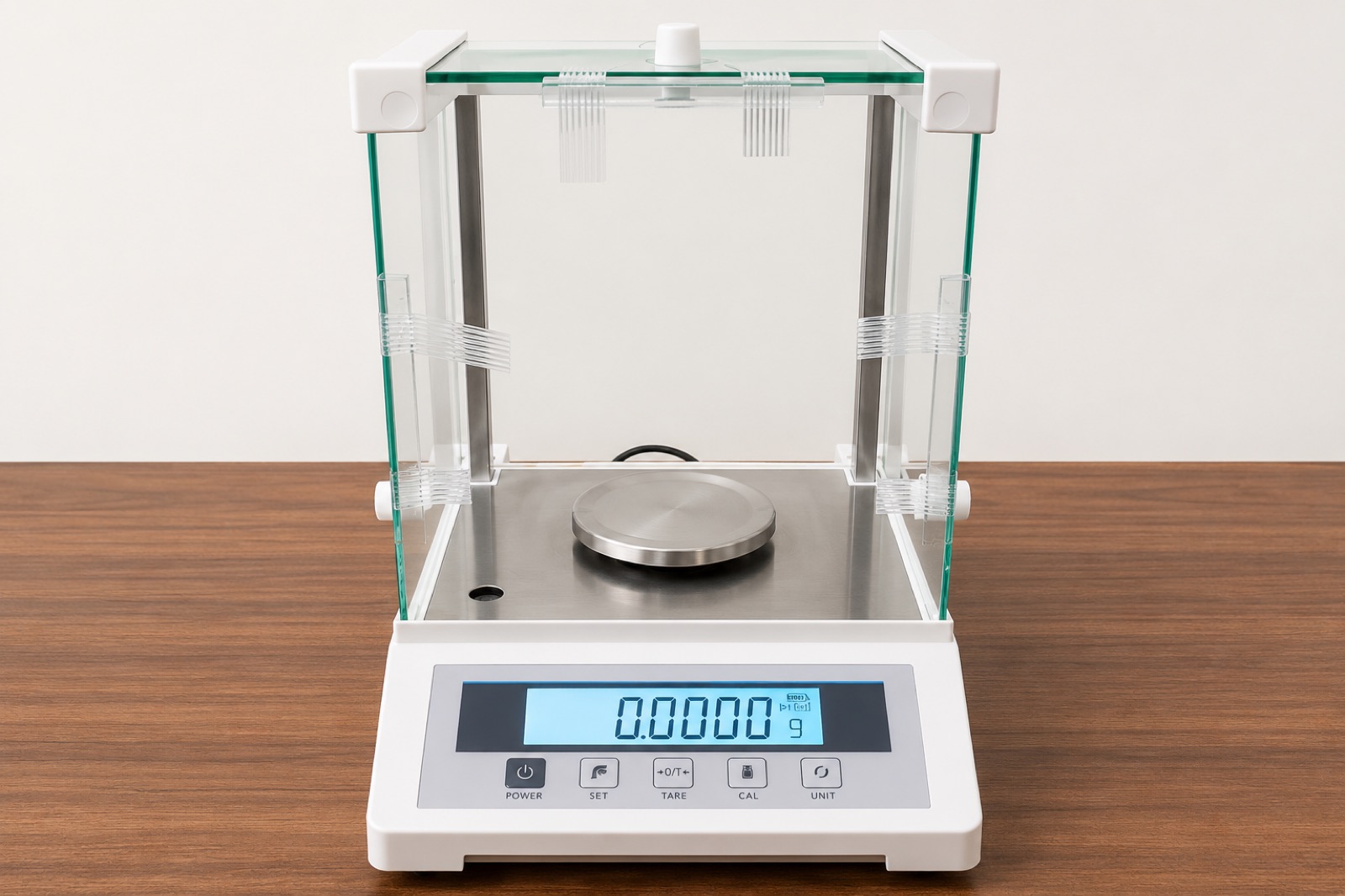 Laboratory balance close-up