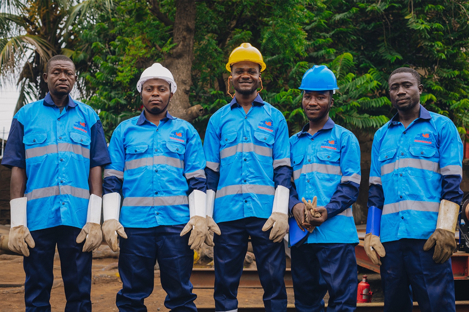 EMESS installation team on site
